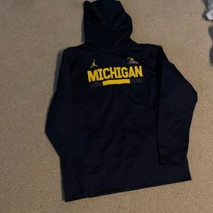 University of Michigan hooded sweatshirt